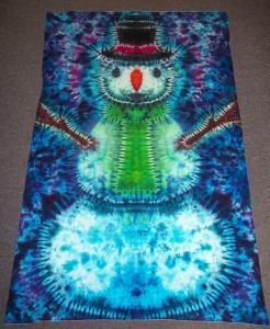 tie dye snowman                  